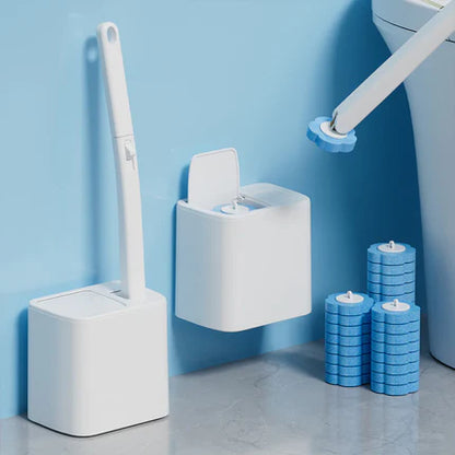 🚽Disposable Toilet Brush Set -with Built-In Cleaner & 60Refills