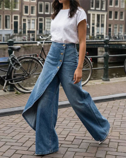 Wrap Denim Broek