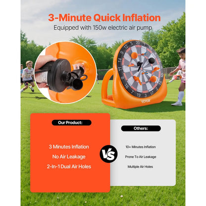 🔥50% OFF&Giant Inflatable Football Target Toss Game – Indoor Outdoor Yard Game for Kids Adults, Perfect for Football Party Carnival Camping