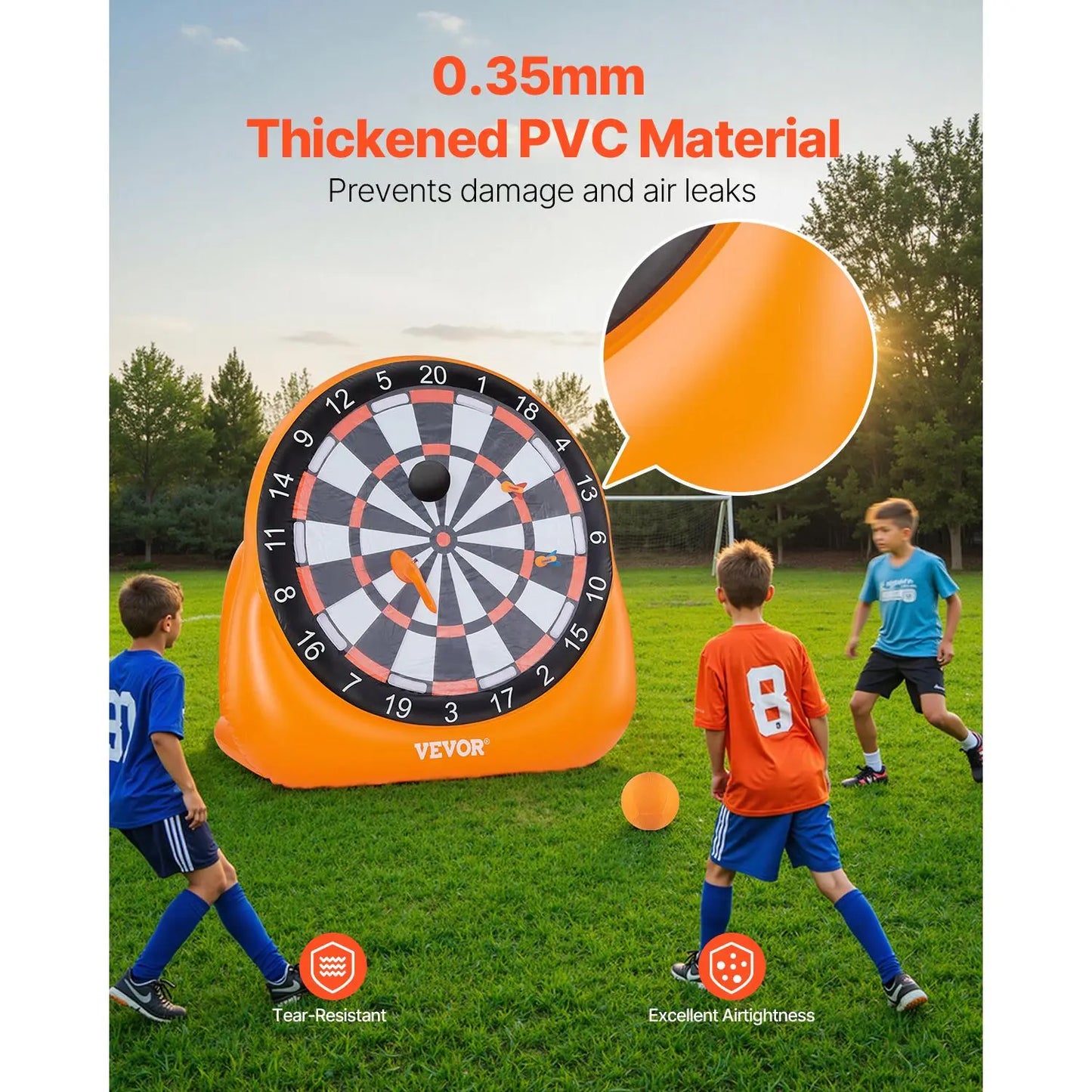 🔥50% OFF&Giant Inflatable Football Target Toss Game – Indoor Outdoor Yard Game for Kids Adults, Perfect for Football Party Carnival Camping