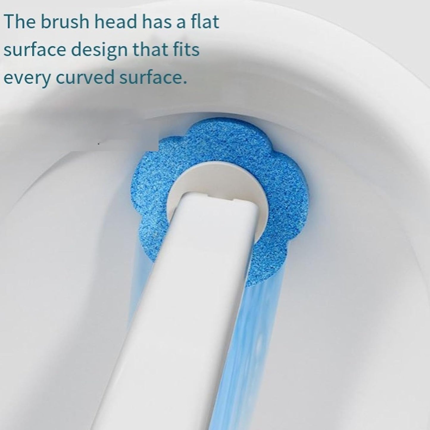 🚽Disposable Toilet Brush Set -with Built-In Cleaner & 60Refills