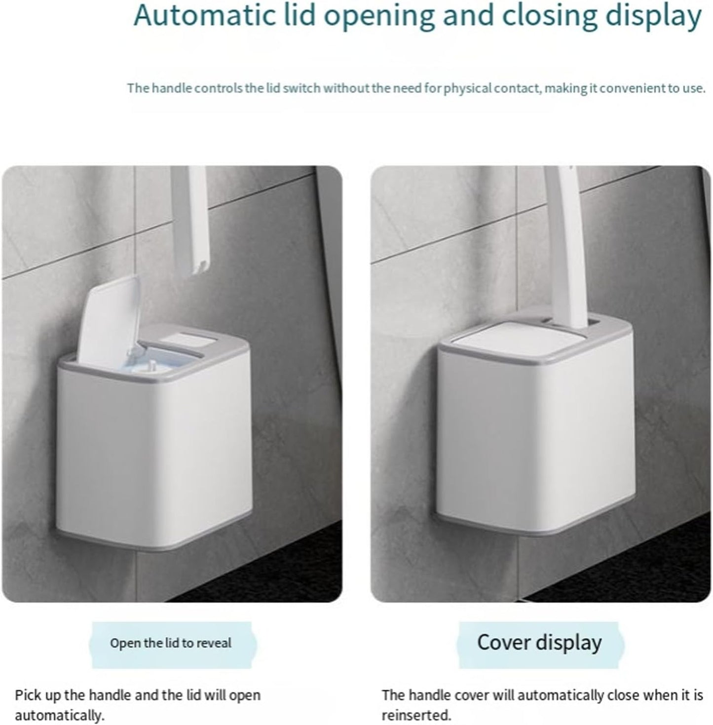 🚽Disposable Toilet Brush Set -with Built-In Cleaner & 60Refills