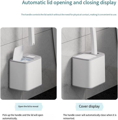 🚽Disposable Toilet Brush Set -with Built-In Cleaner & 60Refills