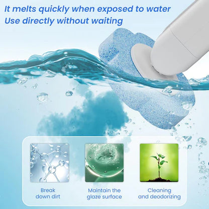 🚽Disposable Toilet Brush Set -with Built-In Cleaner & 60Refills
